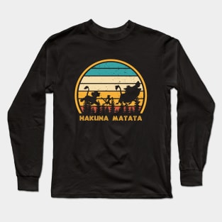 Hakuna Matata Vintage King Long Sleeve T-Shirt